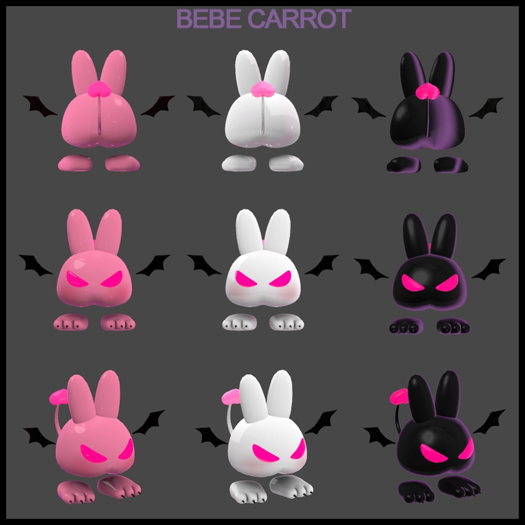 Devil Bunny 悪魔ウサギ ププ🦇 ハロウィン Halloween