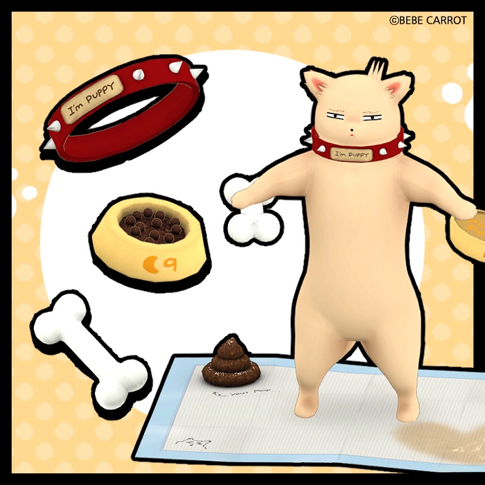 Dalgu VRChat puppy furry いぬ Avatar set