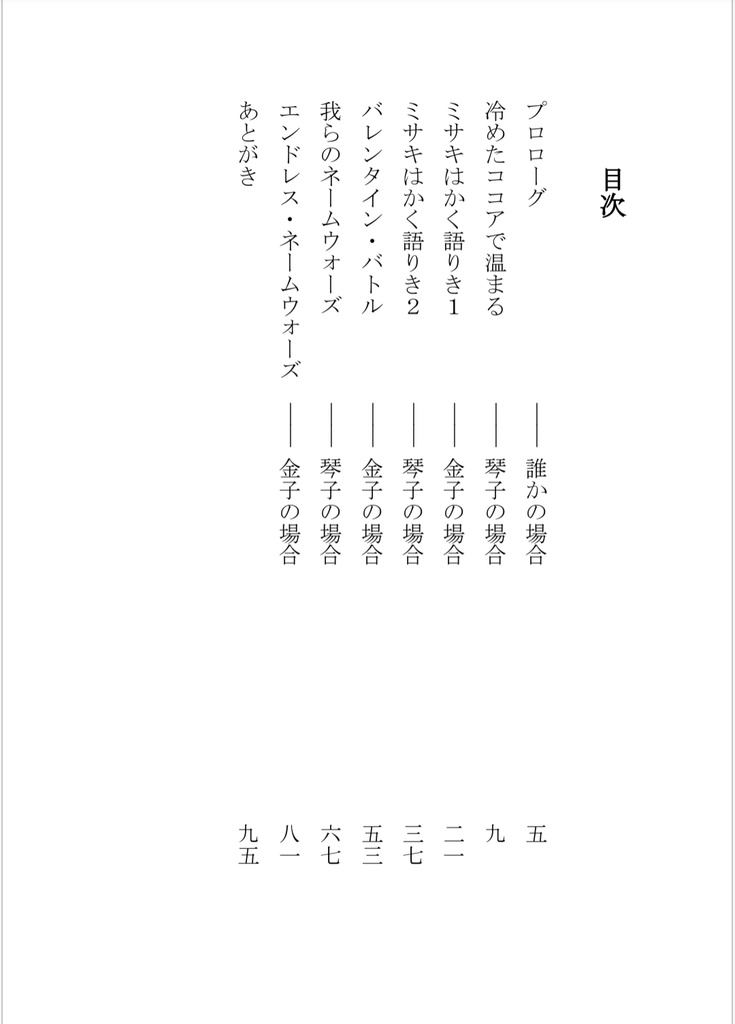 【小説】我らのネーム・ウォーズ
