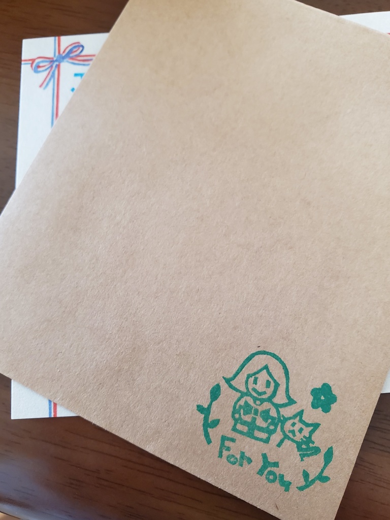 【グッズ】消しゴムはんこ《贈り物》