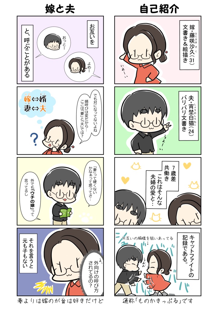 【漫画】嫁と夫の夫婦日記