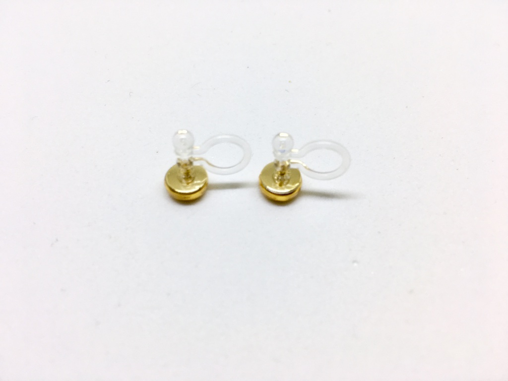 ScrewCapノンホールピアスーアルミ金色