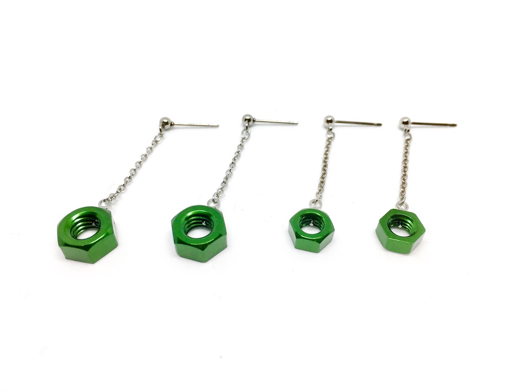 アルミ六角ナットピアス