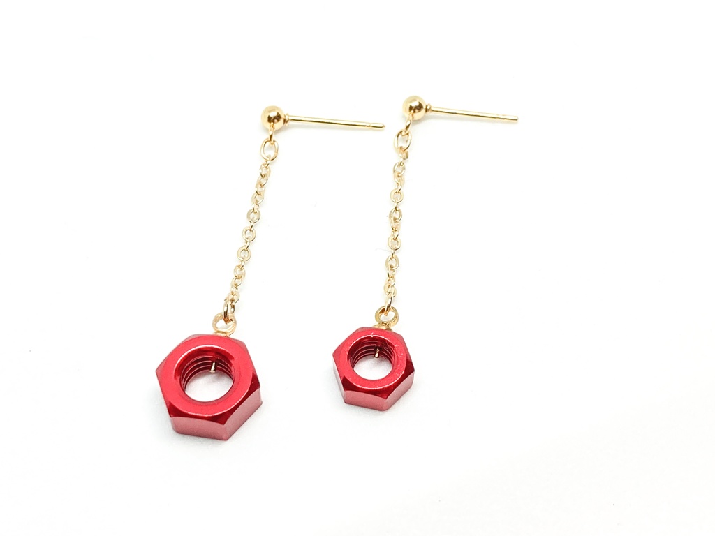 アルミ六角ナットピアス