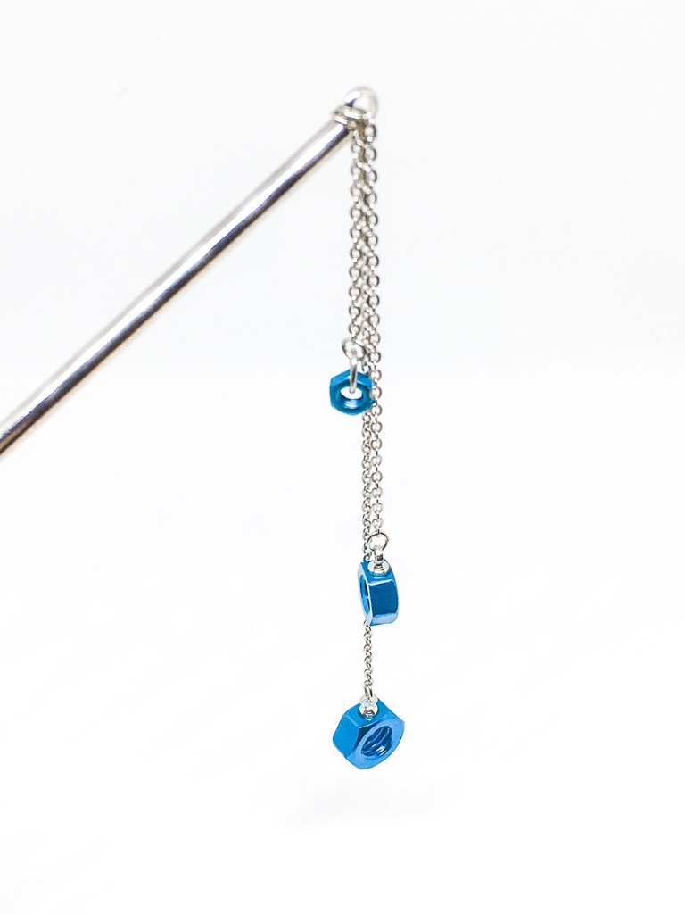 アルミ六角ナットかんざし