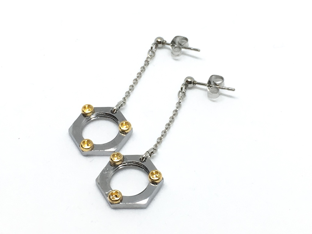 六角ピアスミニチュアねじ付き