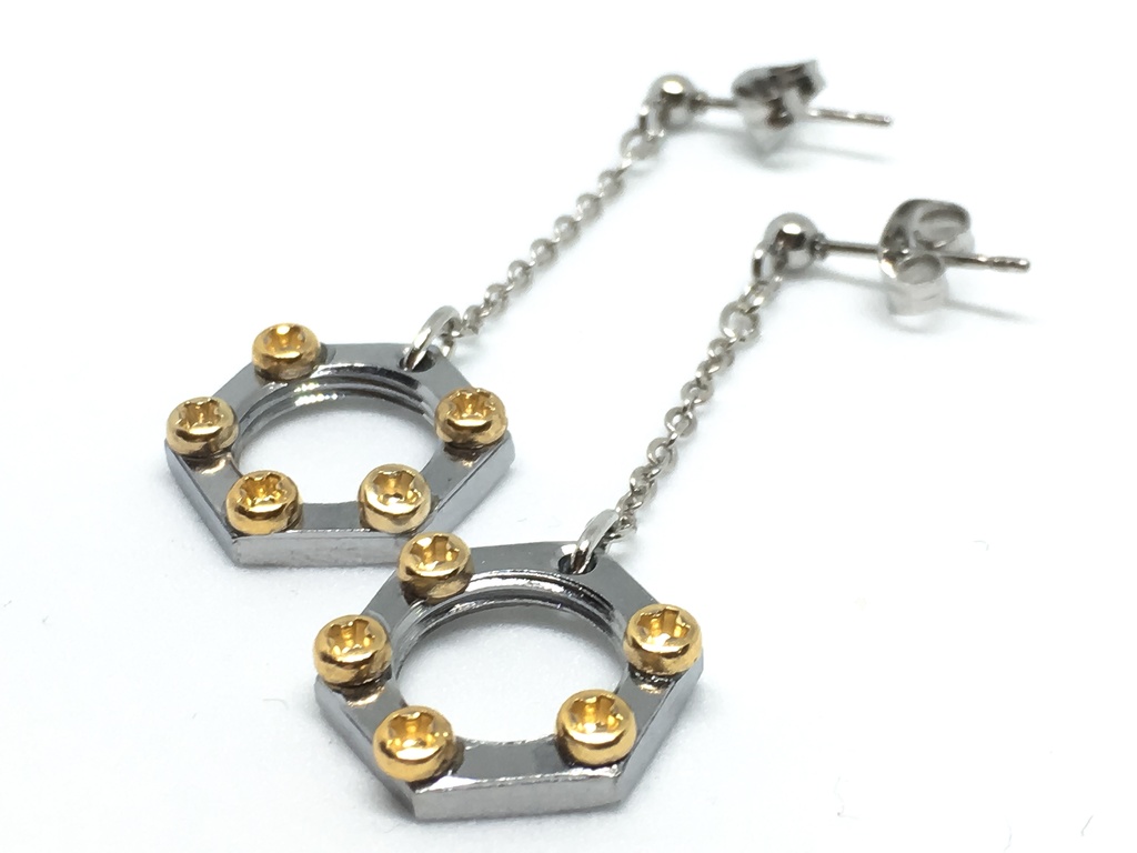 六角ピアスミニチュアねじ付き