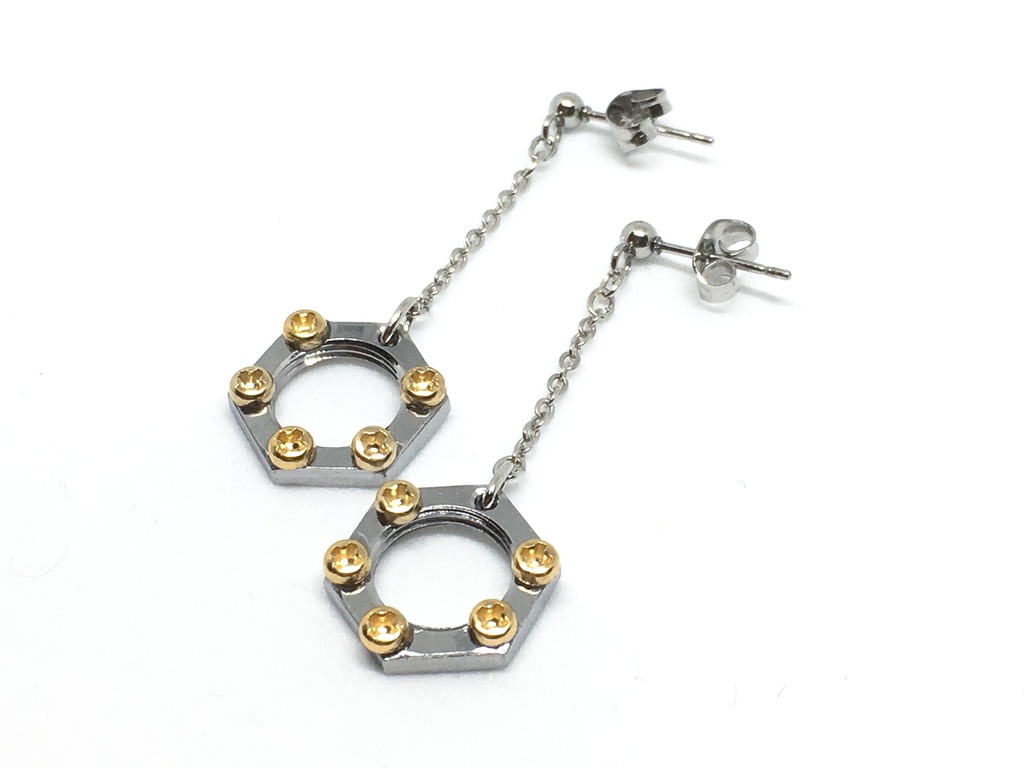 六角ピアスミニチュアねじ付き