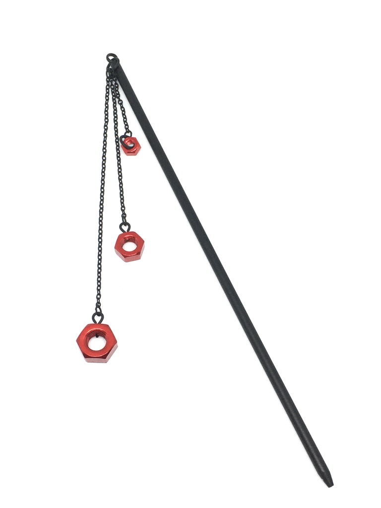 アルミ六角ナットかんざし黒艶消しシリーズ