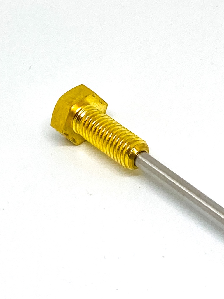 ねじかんざし真鍮六角ボルトねじ付き