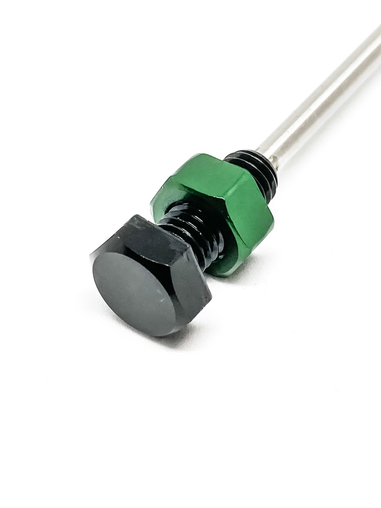 ねじかんざし(ねじ付き)用アルミナット緑色