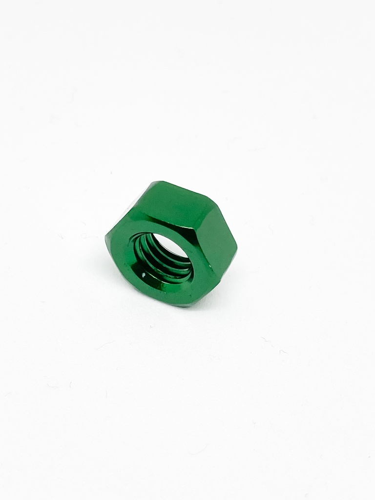 ねじかんざし(ねじ付き)用アルミナット緑色
