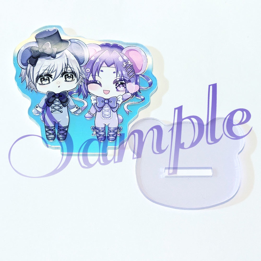 【非公式】ngroくまちゃんオーロラアクスタ&ステッカー3種セット