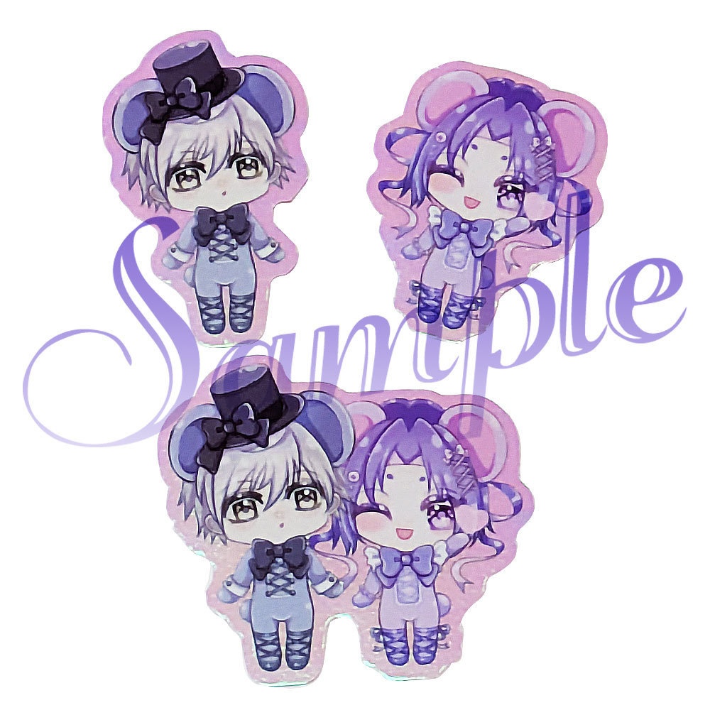 【非公式】ngroくまちゃんオーロラアクスタ&ステッカー3種セット