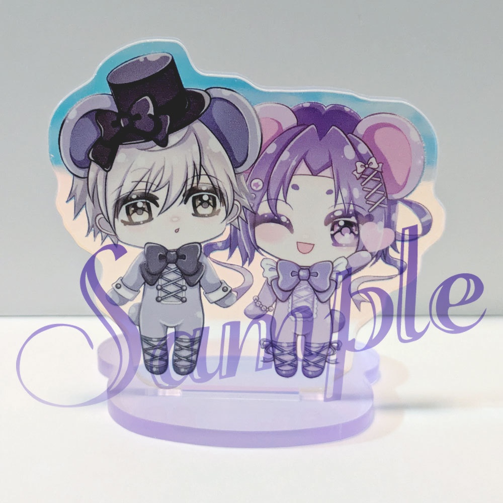 【非公式】ngroくまちゃんオーロラアクスタ＆ステッカー3種セット