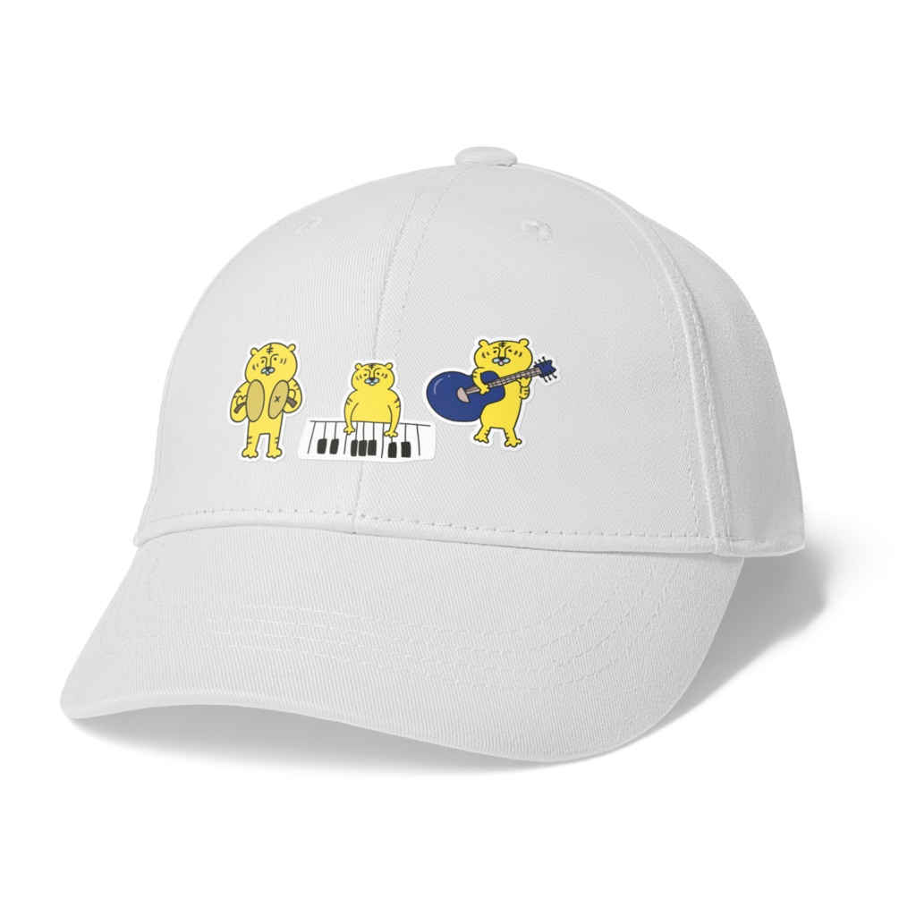 キャップ 虎と音楽 ホワイト