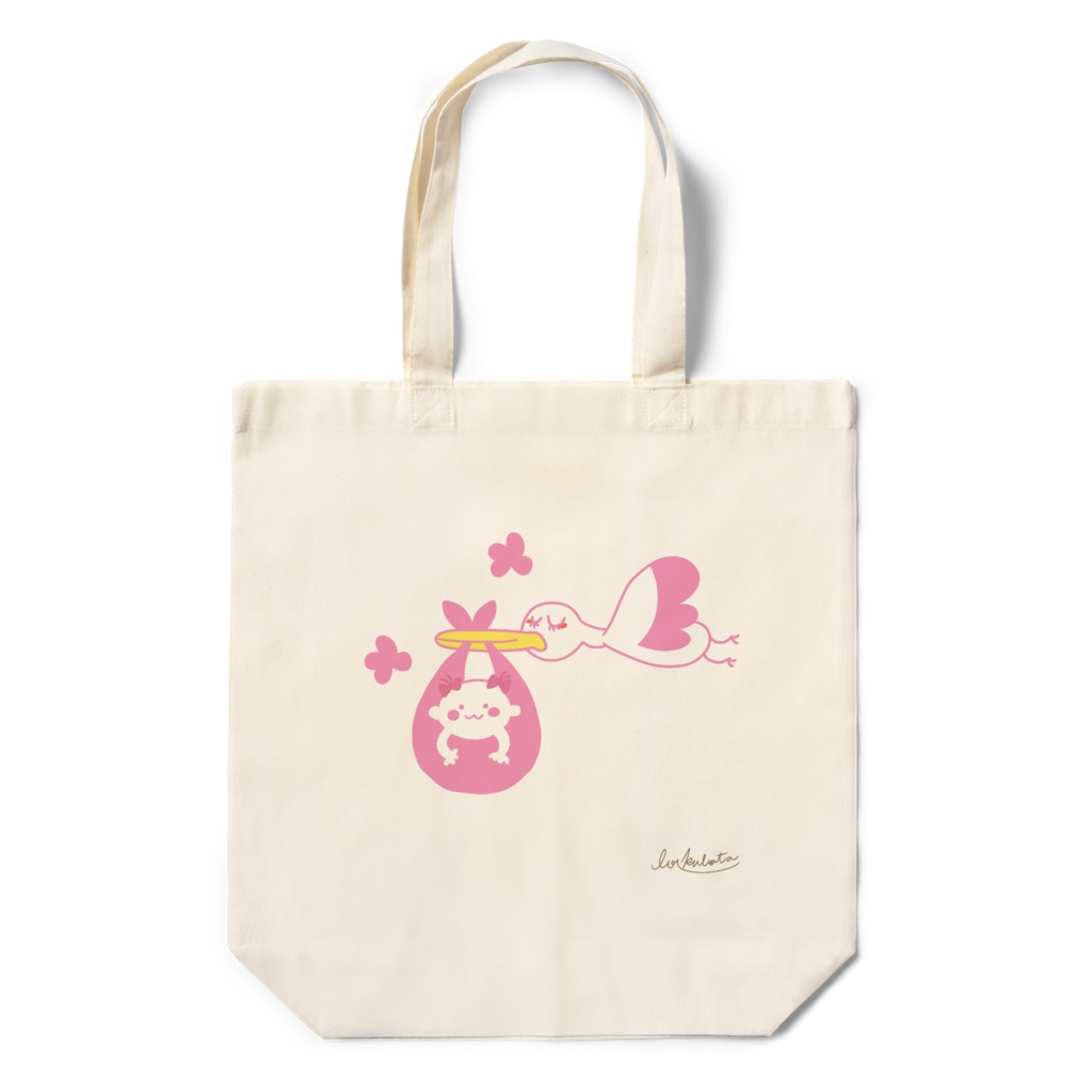 エコバッグ コウノトリ運ぶP