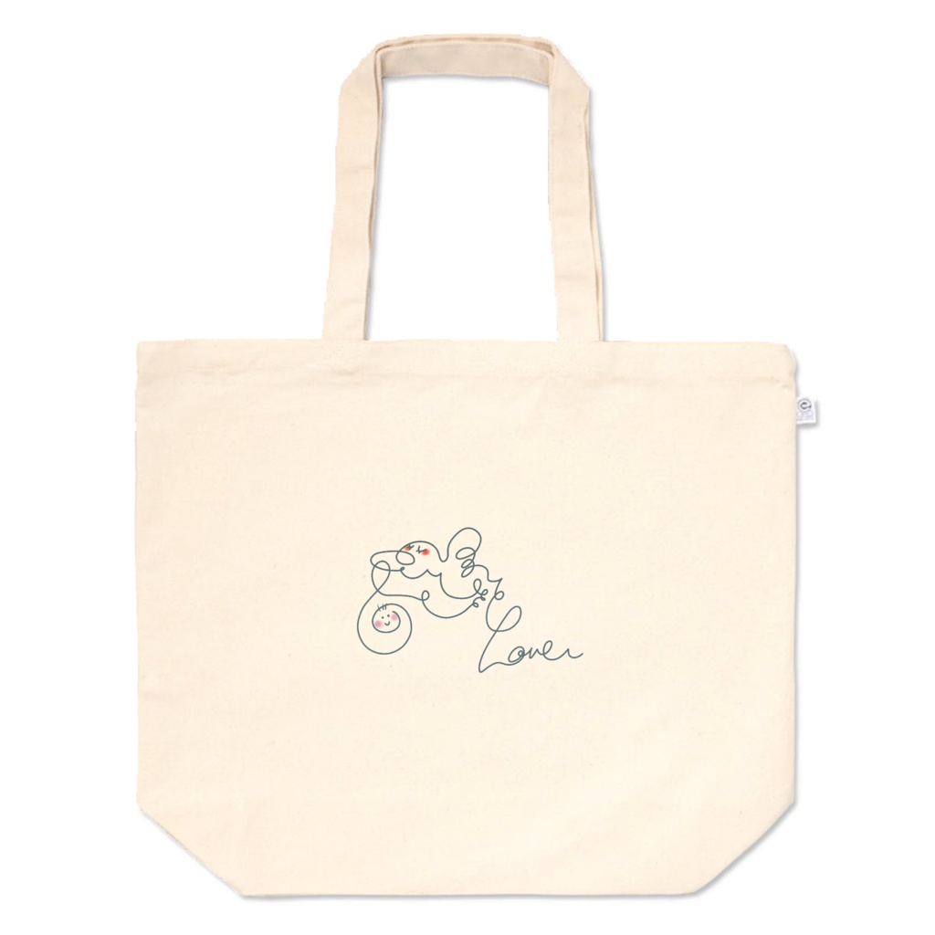 トートバッグL コウノトリLove