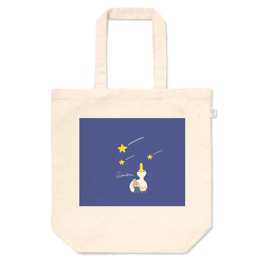 トートバッグM コウノトリいつか