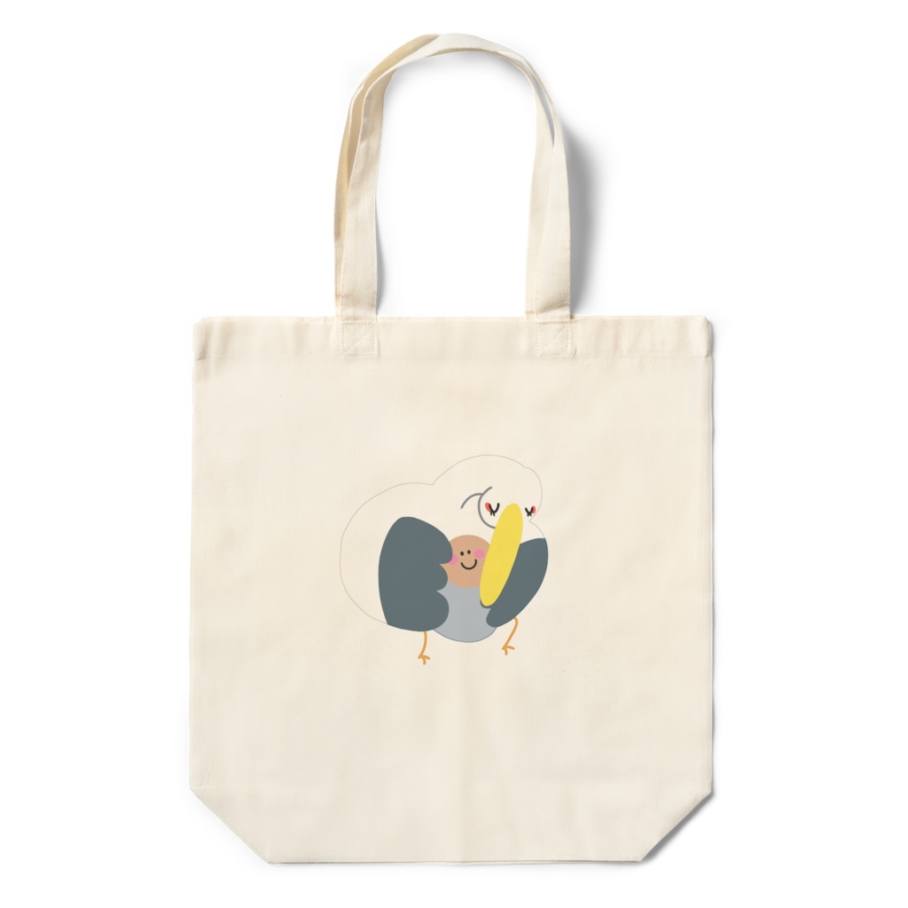 エコバッグ コウノトリ包む