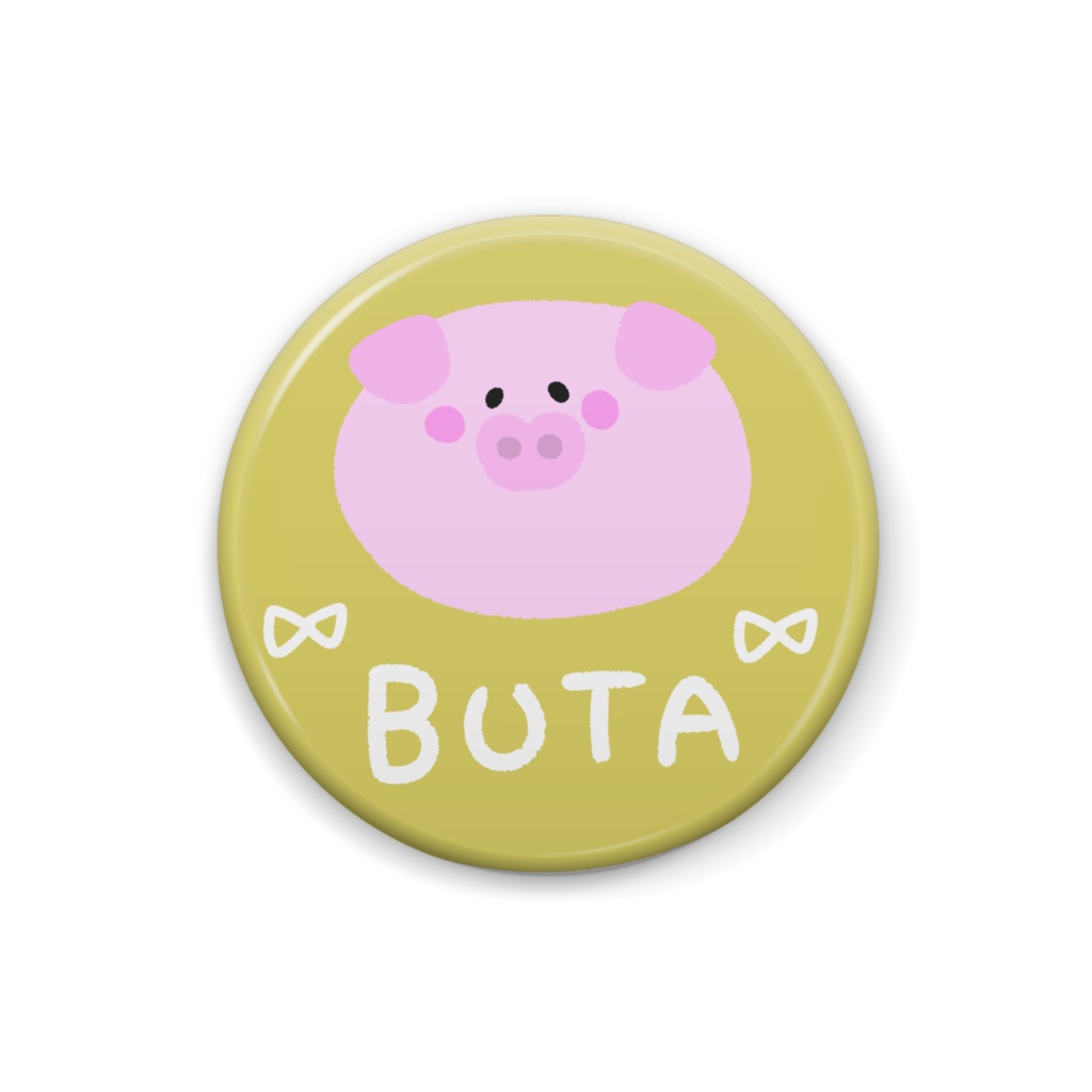 缶バッジ ぶた