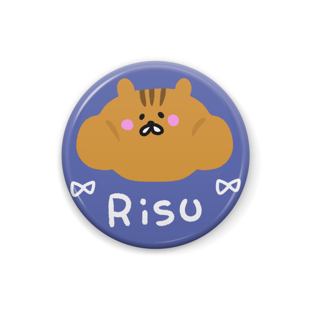 缶バッジ りす