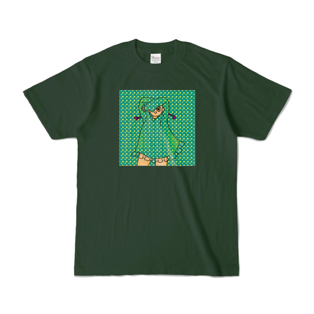 ドット 女の子 カラー フォレストTシャツ