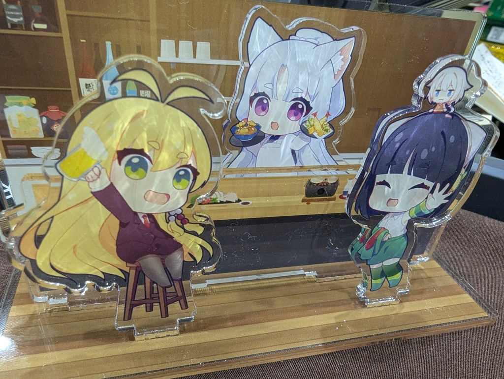 イタコの居酒屋 きつねのしっぽ亭アクリルジオラマ【声音の宴4次会】