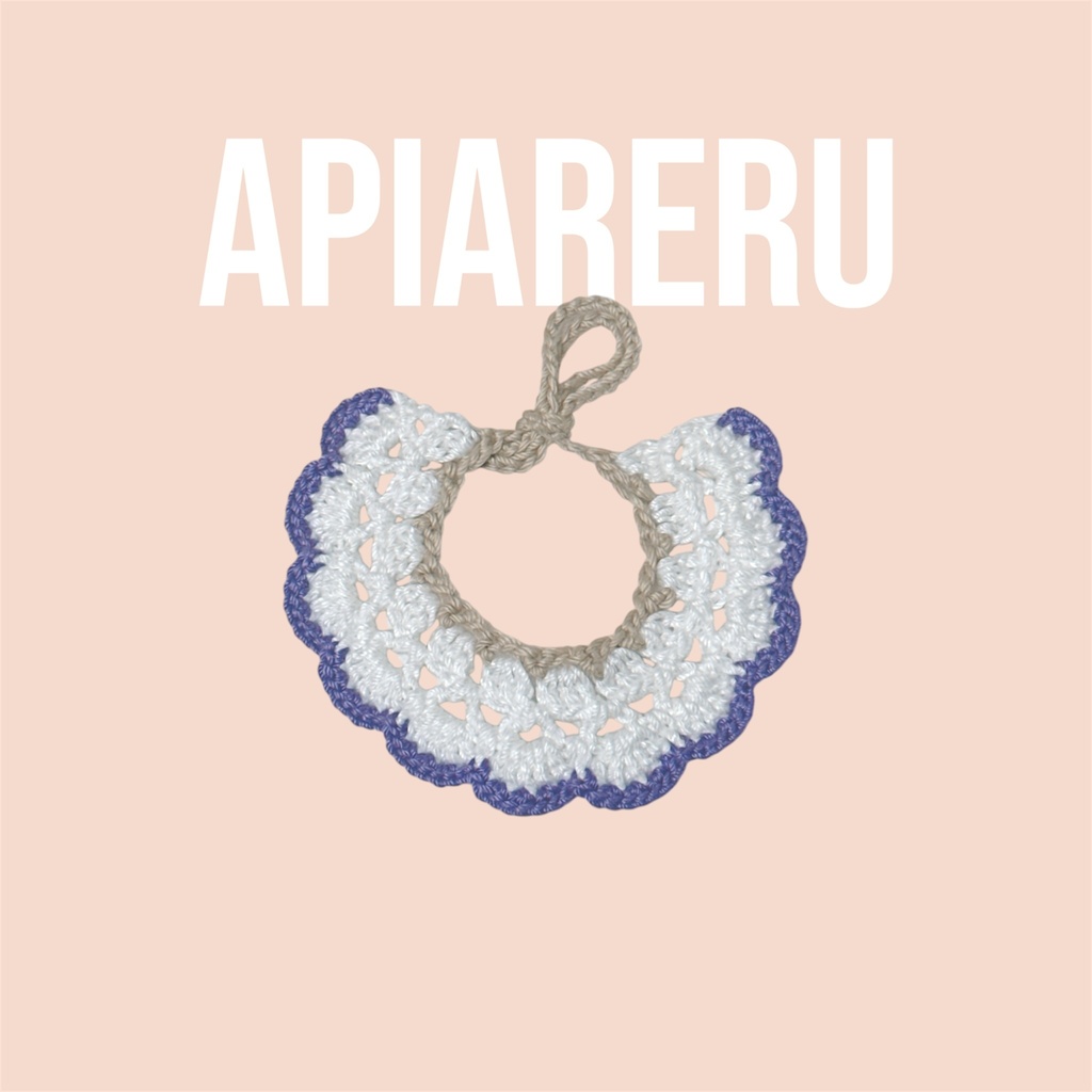 にじぱぺっと用のスタイ〖紫色〗