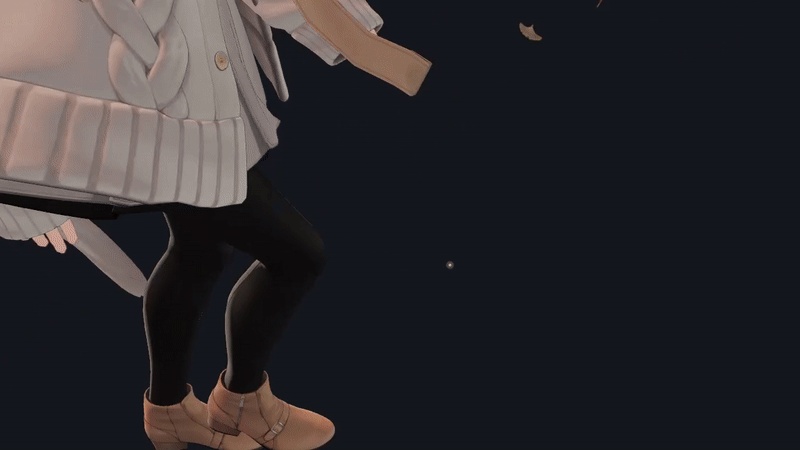 【秋/VRChat PC】Amber Trace|琥珀の足あと・舞う紅葉とイチョウ【しなの調整済】