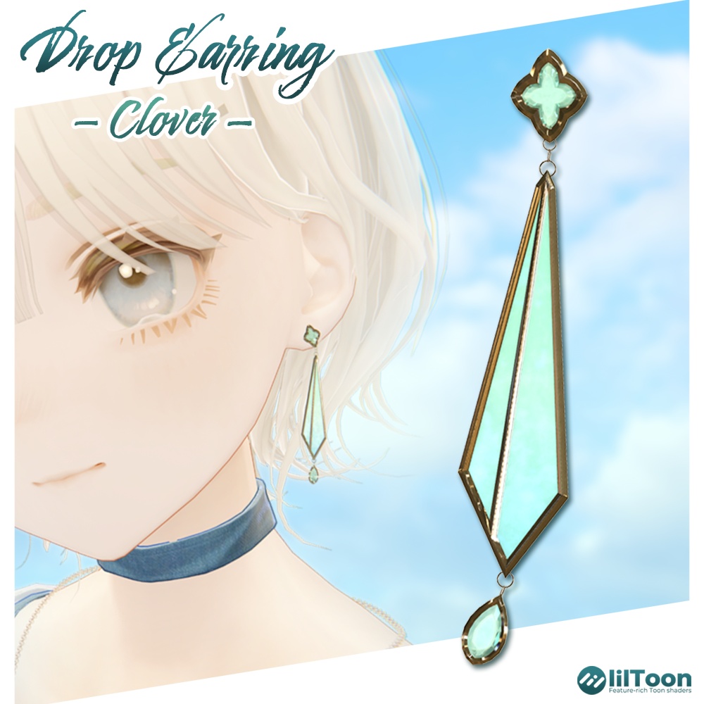 DropEarring -Clover-