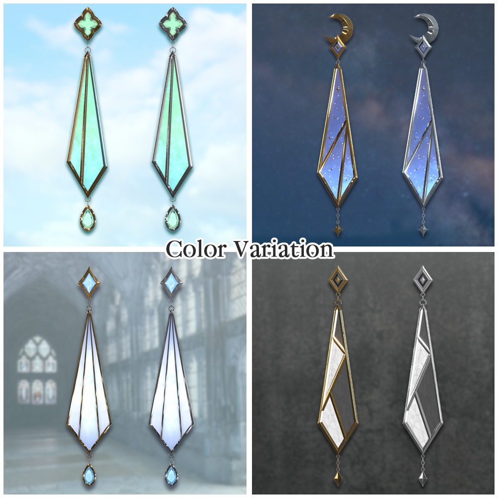 DropEarring|4種セット