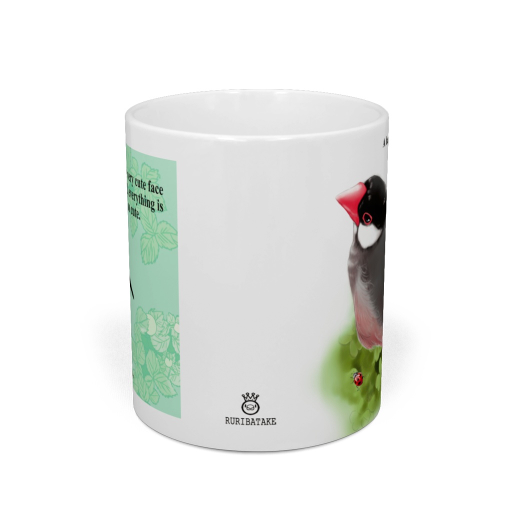 桜文鳥マグカップ