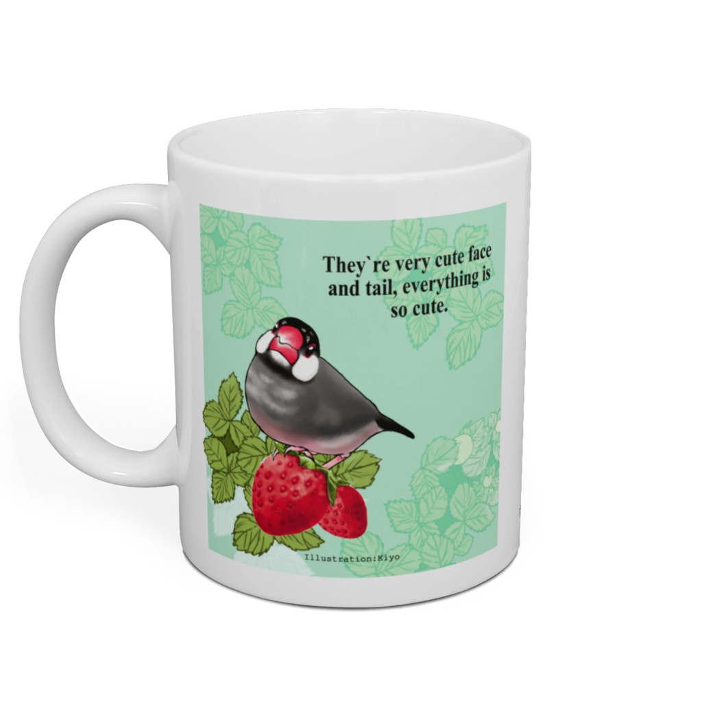 桜文鳥マグカップ