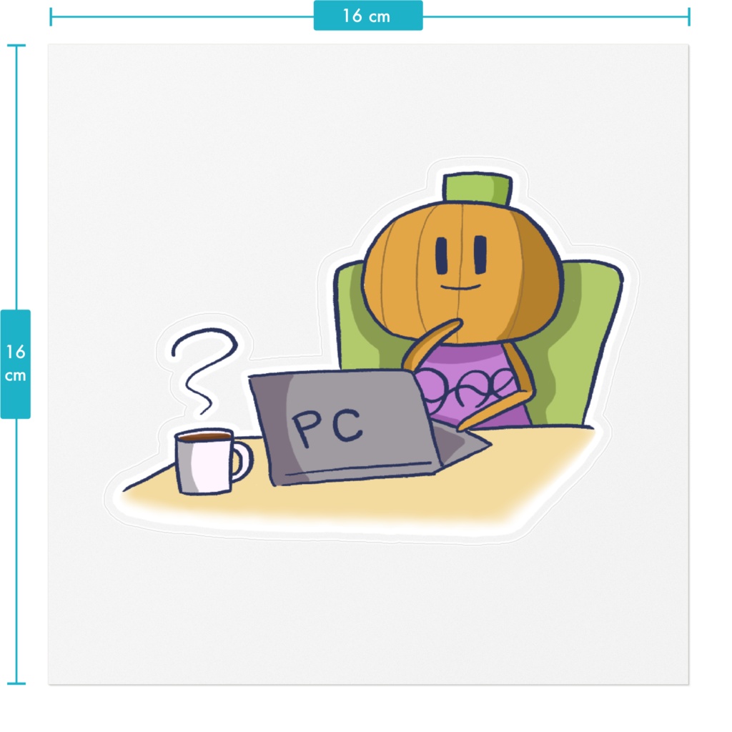 デスクでのんびりしてるパンキプン