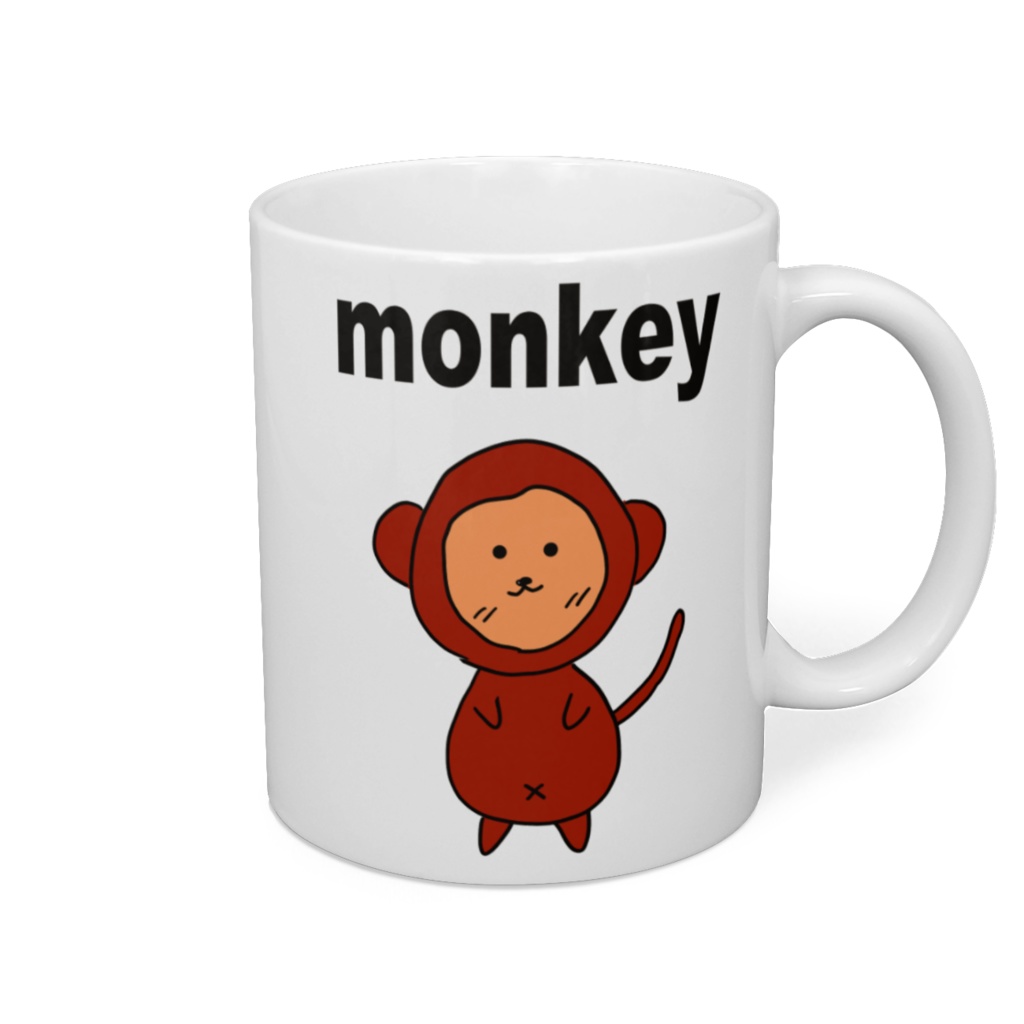 ほっこりアニマルズマグカップさる