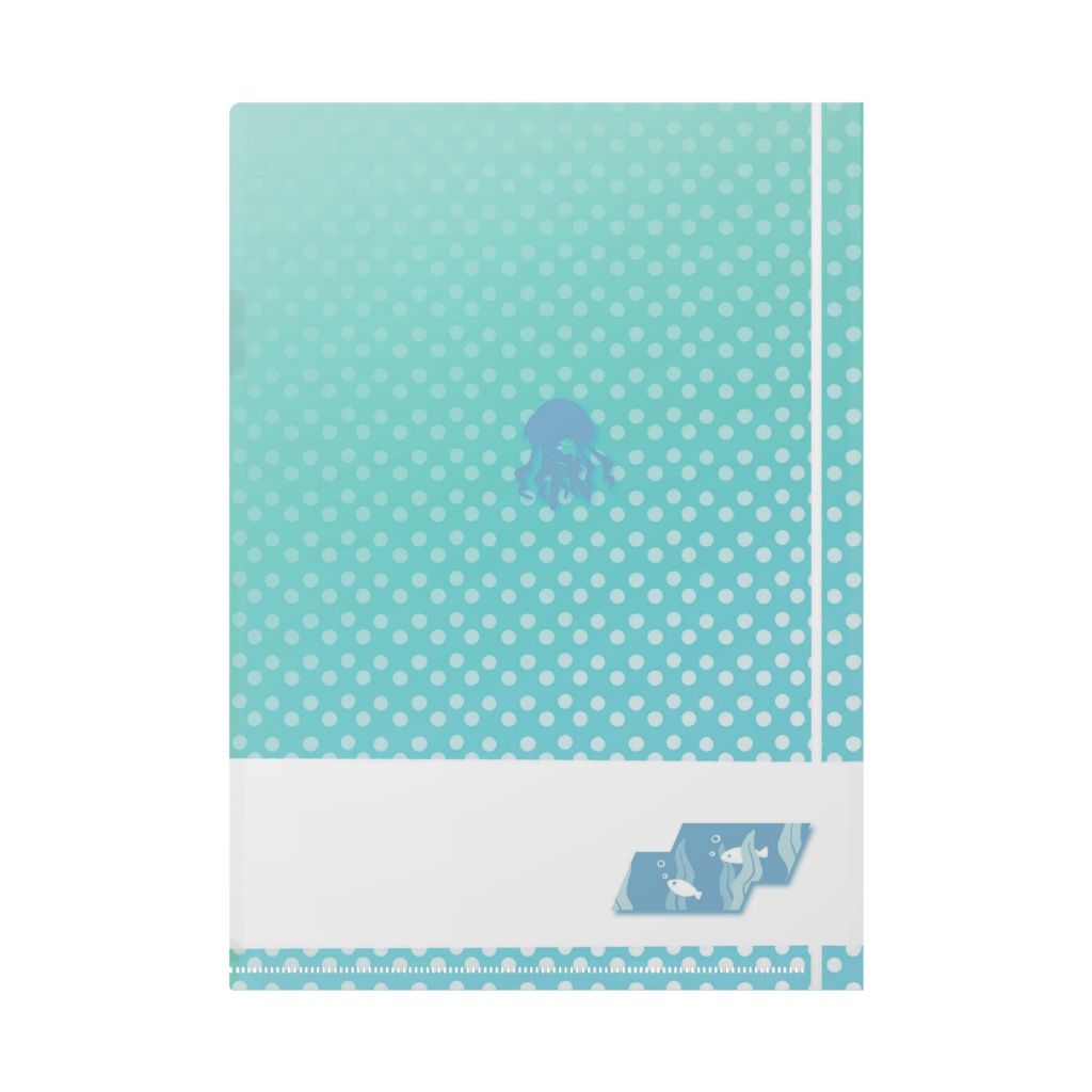 海のなかを漂う女の子のクリアファイル