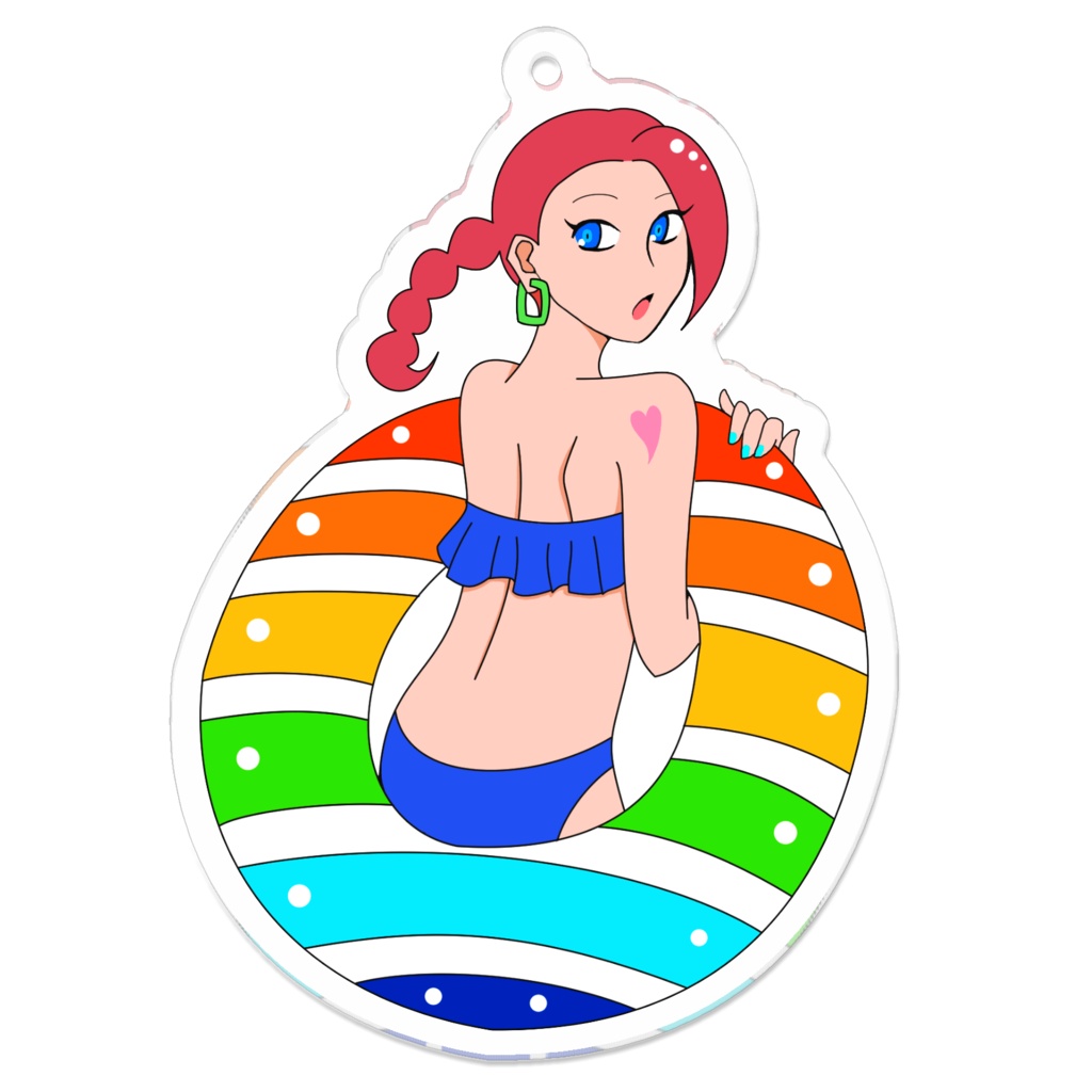 【Summer Girls Collection】 [Red] アクリルキーホルダー