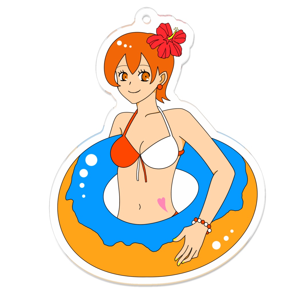 【Summer Girls Collection】 [Orange] アクリルキーホルダー