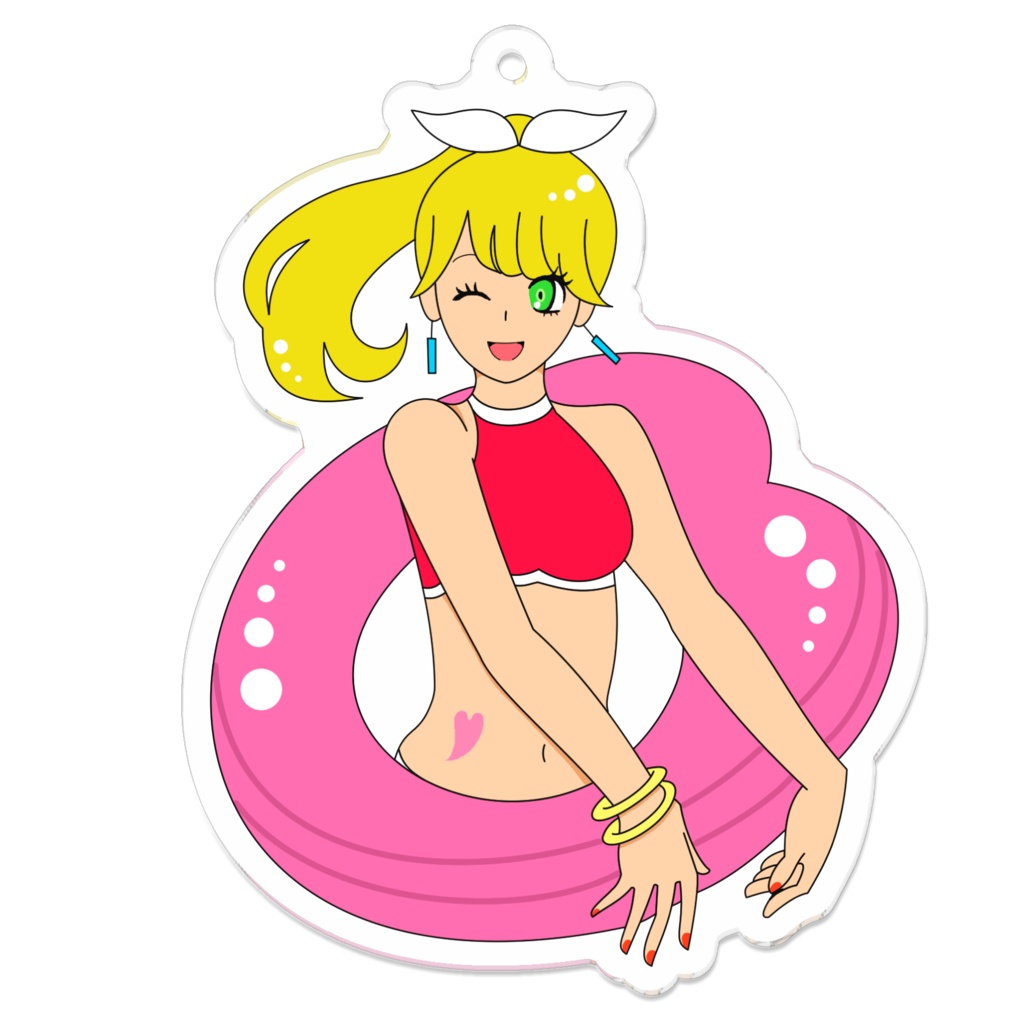 【Summer Girls Collection】 [Yellow] アクリルキーホルダー