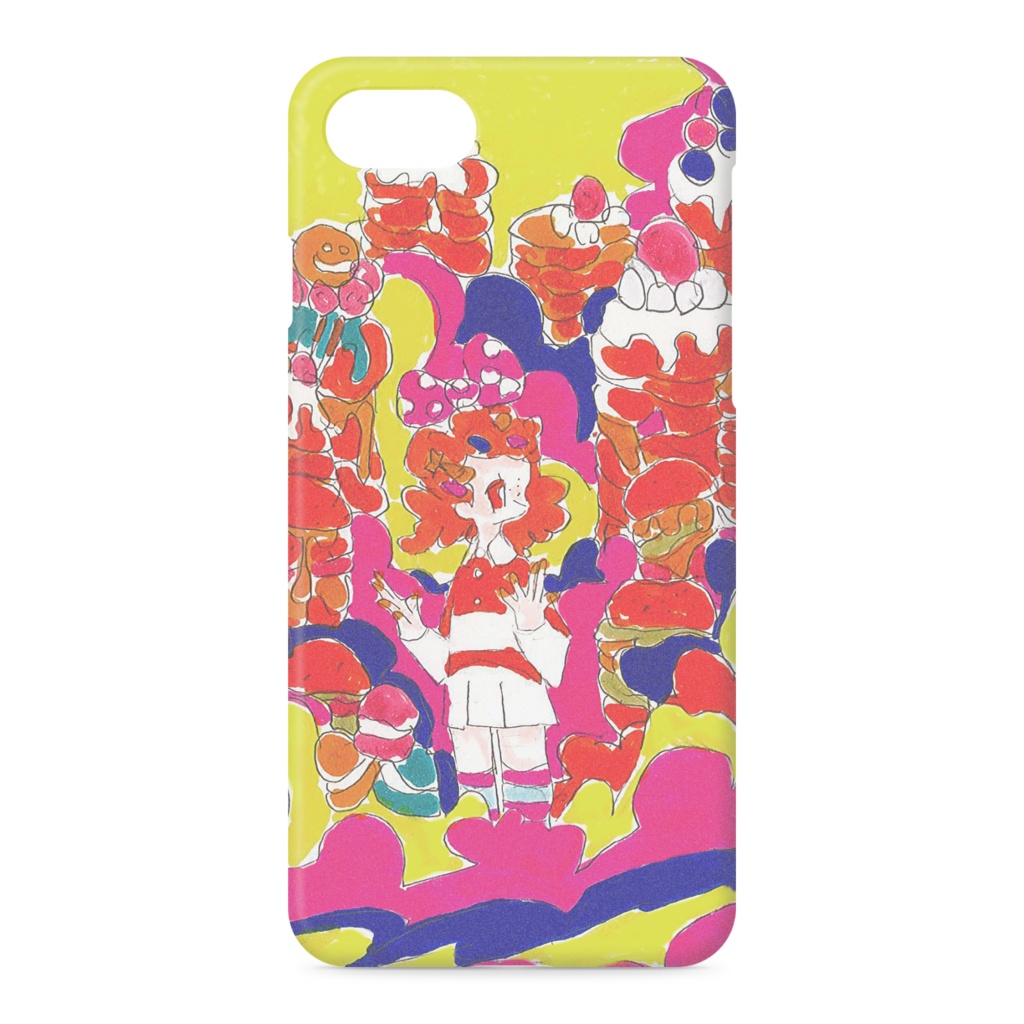 デコラティブガールのiPhoneケース