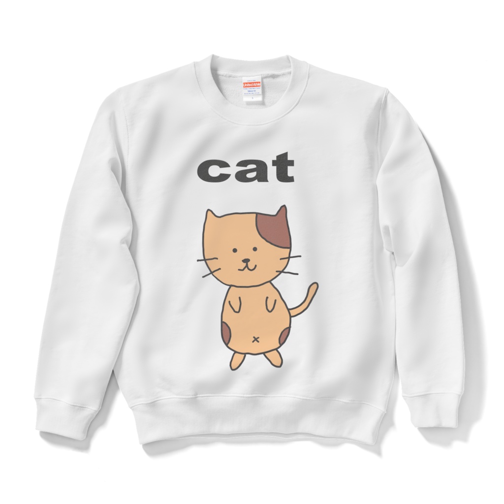 ほっこりアニマルズスウェットねこ(白)