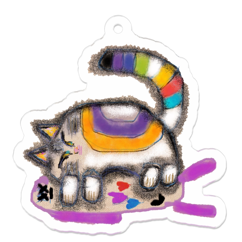 ころころあんこくん アクリルキーホルダー(すりすり)