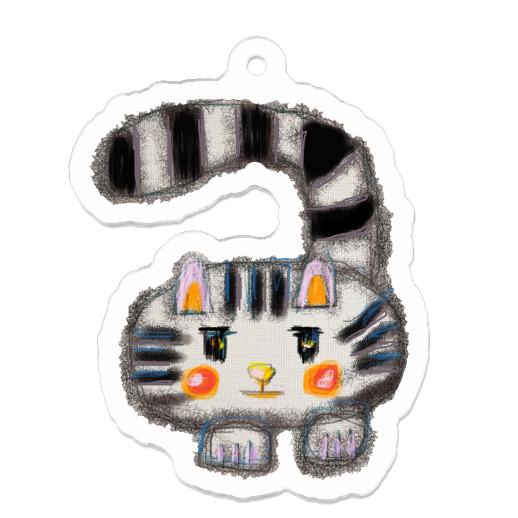 ころころあんこくん　アクリルキーホルダー（じーっ）