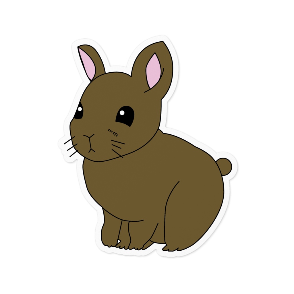 茶色のウサギ