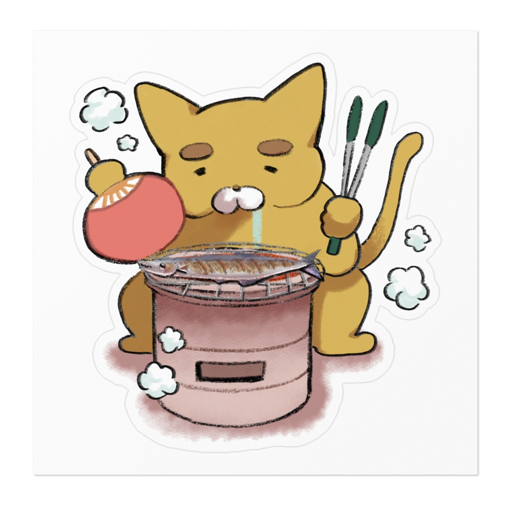 【今すぐサンマが食べたい太眉猫】