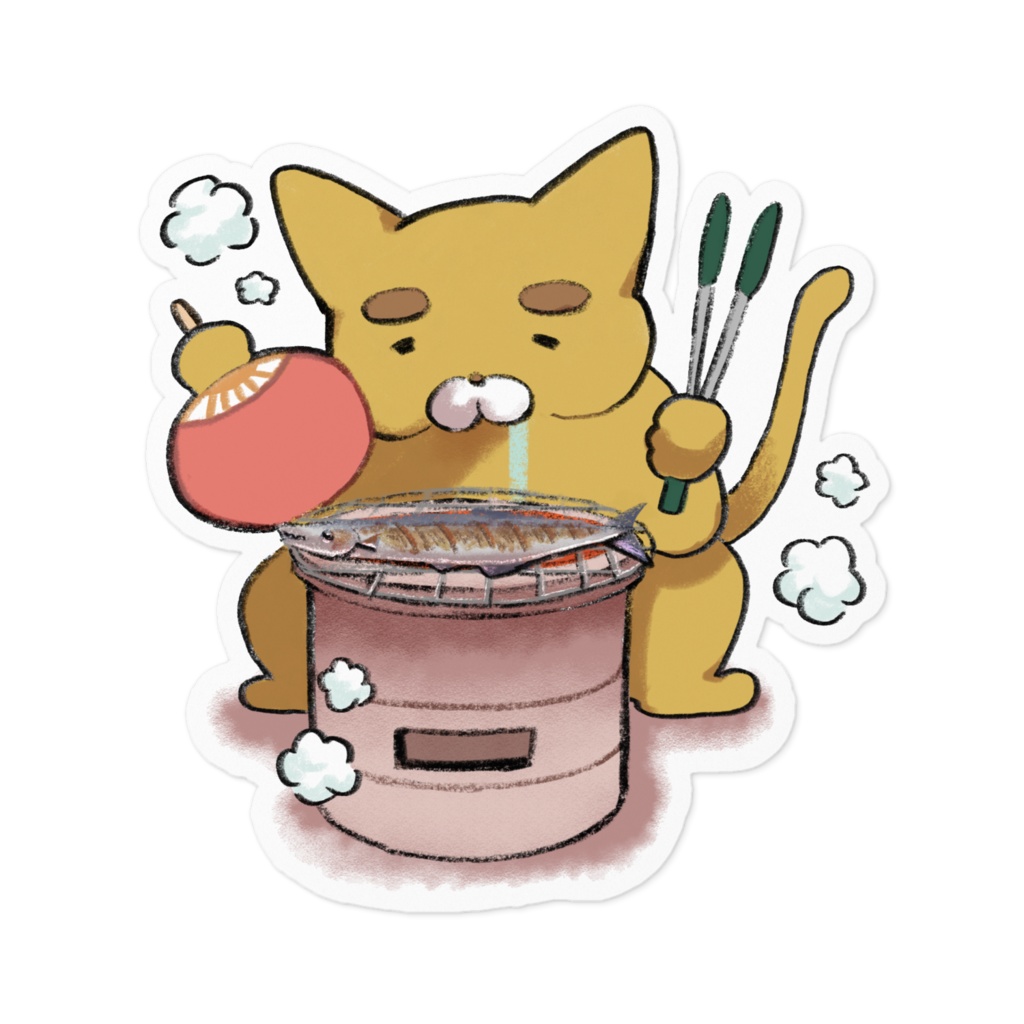 【今すぐサンマが食べたい太眉猫】