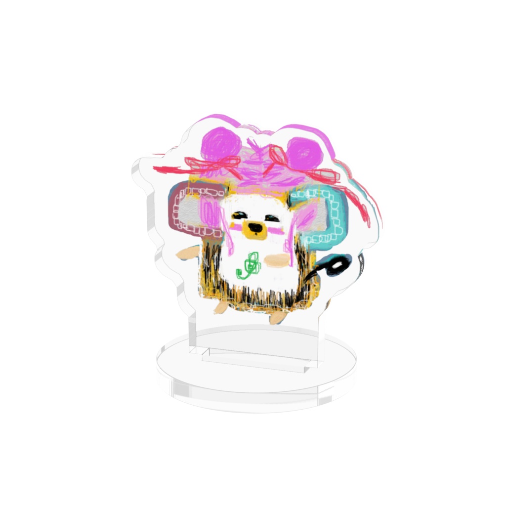 ハリズム　アクリルフィギュア（変身お団子リボン）