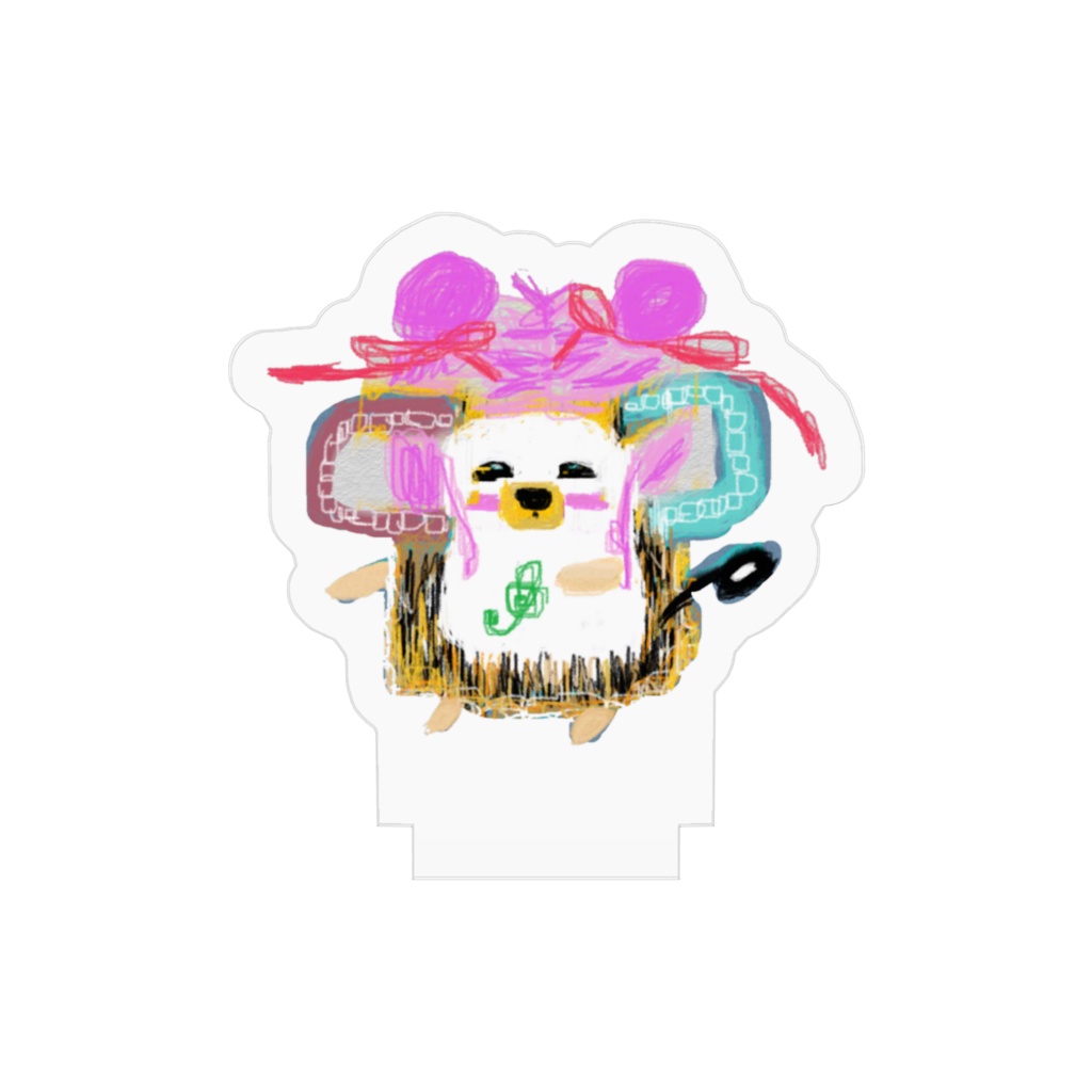 ハリズム アクリルフィギュア(変身お団子リボン)