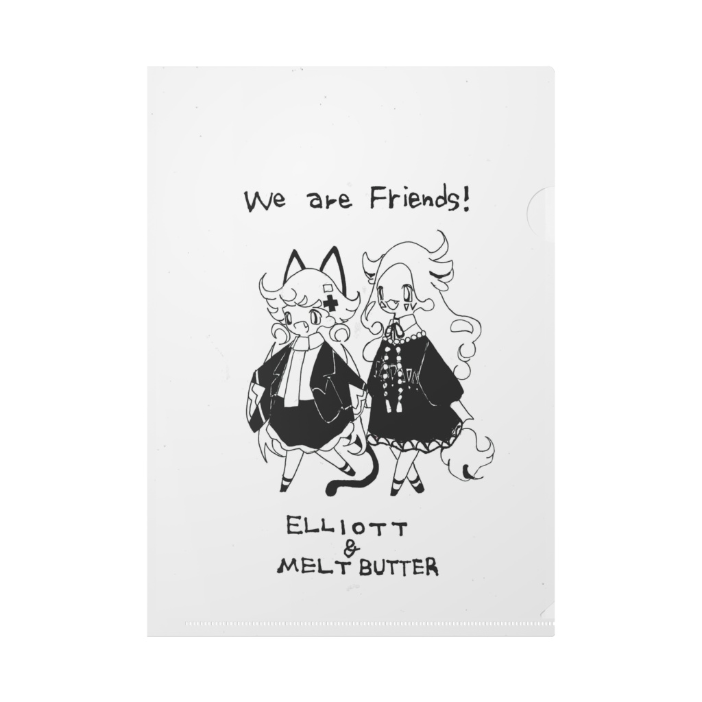 We are friends! エリオとメルトの仲良しクリアファイル